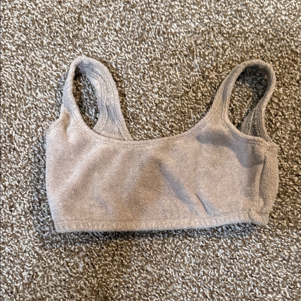 SKIMS Tan Terry bra